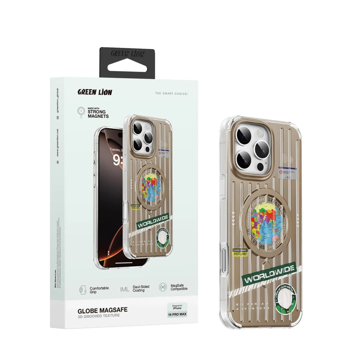 Green Lion Globe MagSafe Case - Desert – image 2