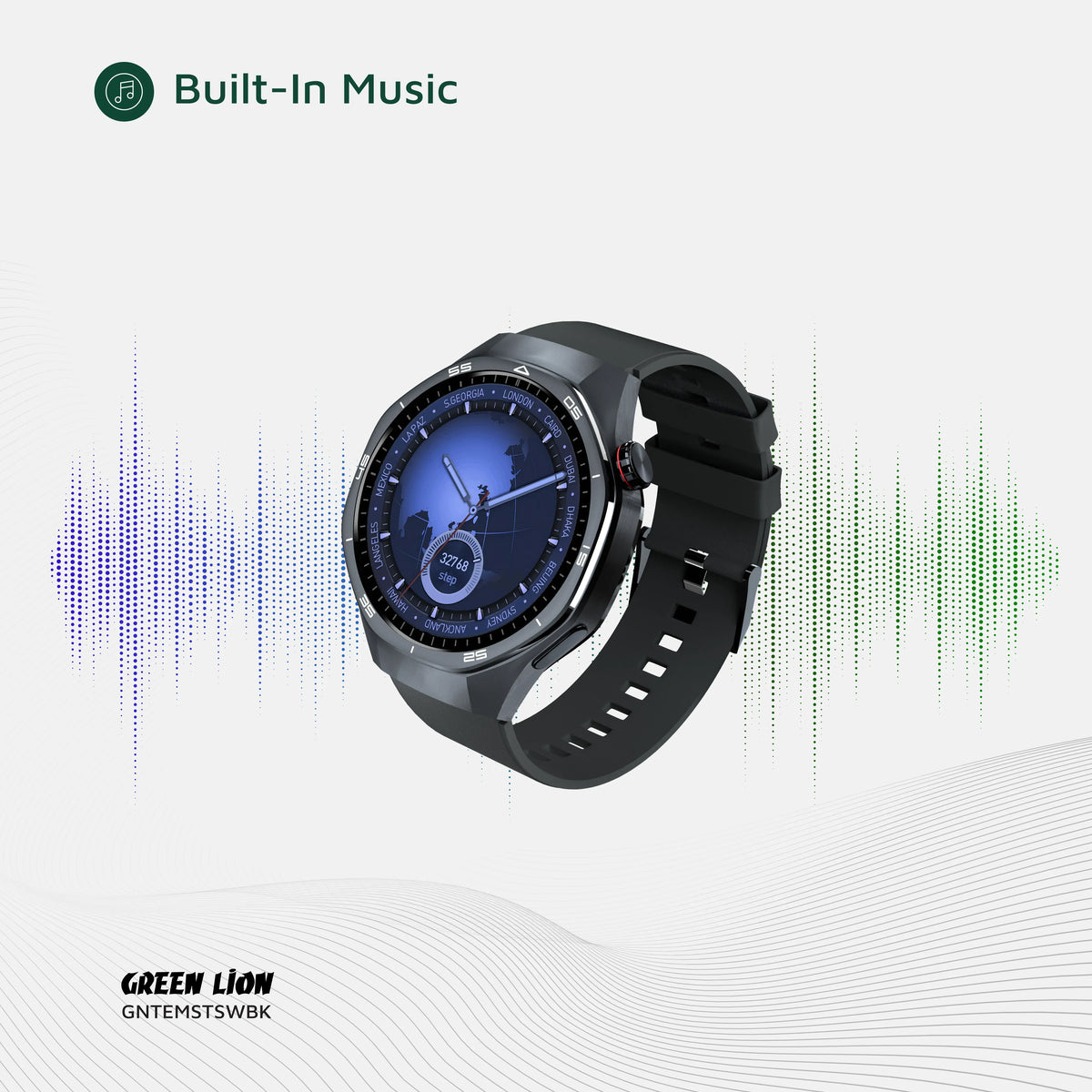 Green Lion Tech Master Smart Watch - Black – image 16