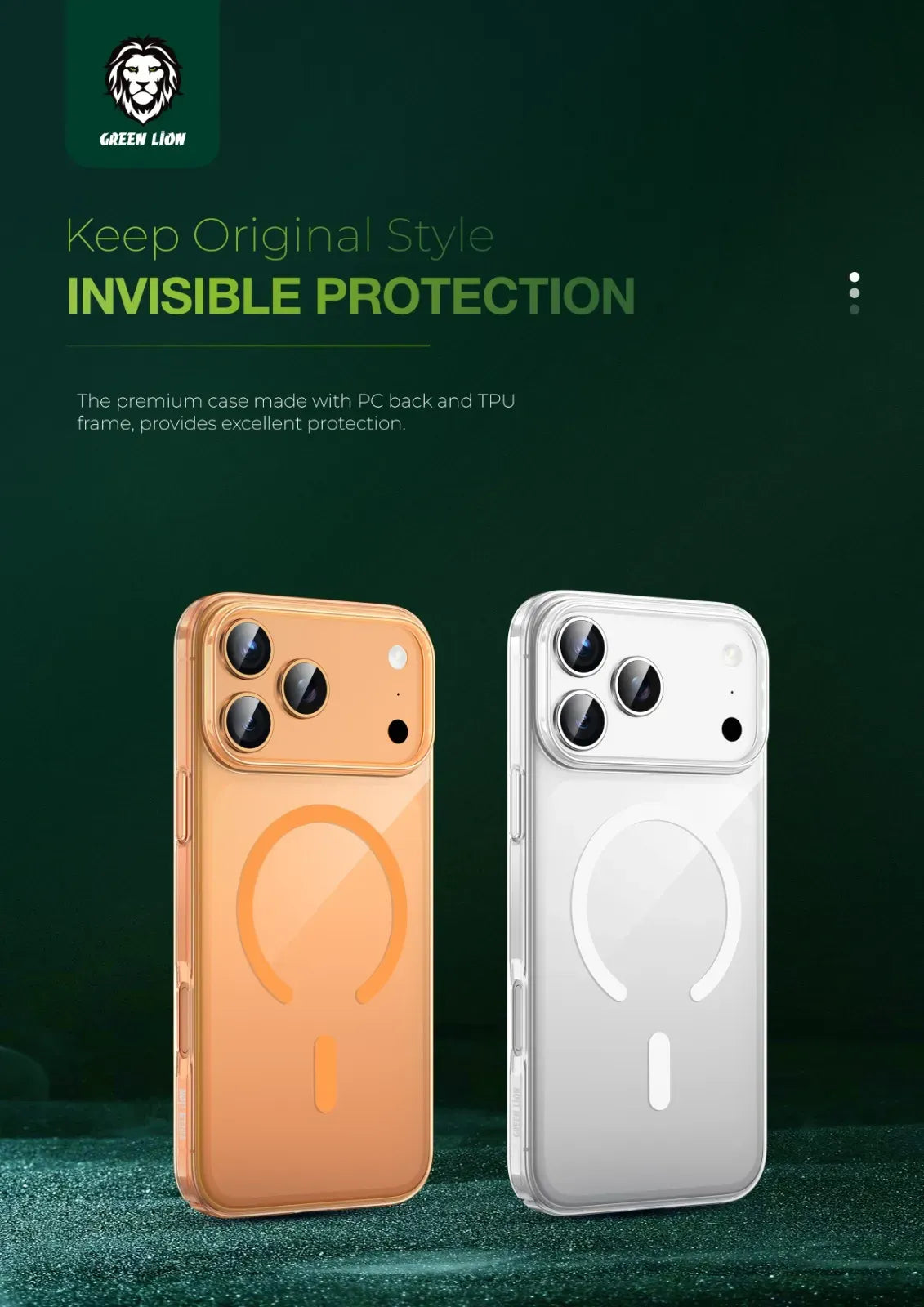 Green Lion Mag Safe Delgado Case - Clear – image 5
