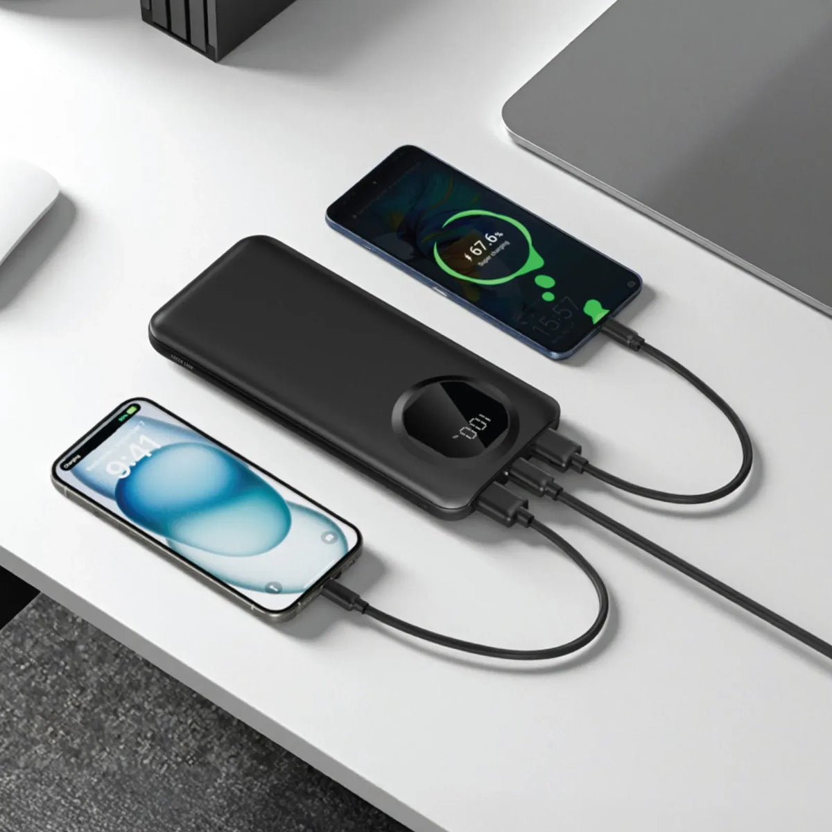 Green Lion Nairo 10000mAh Power Bank Black – image 2