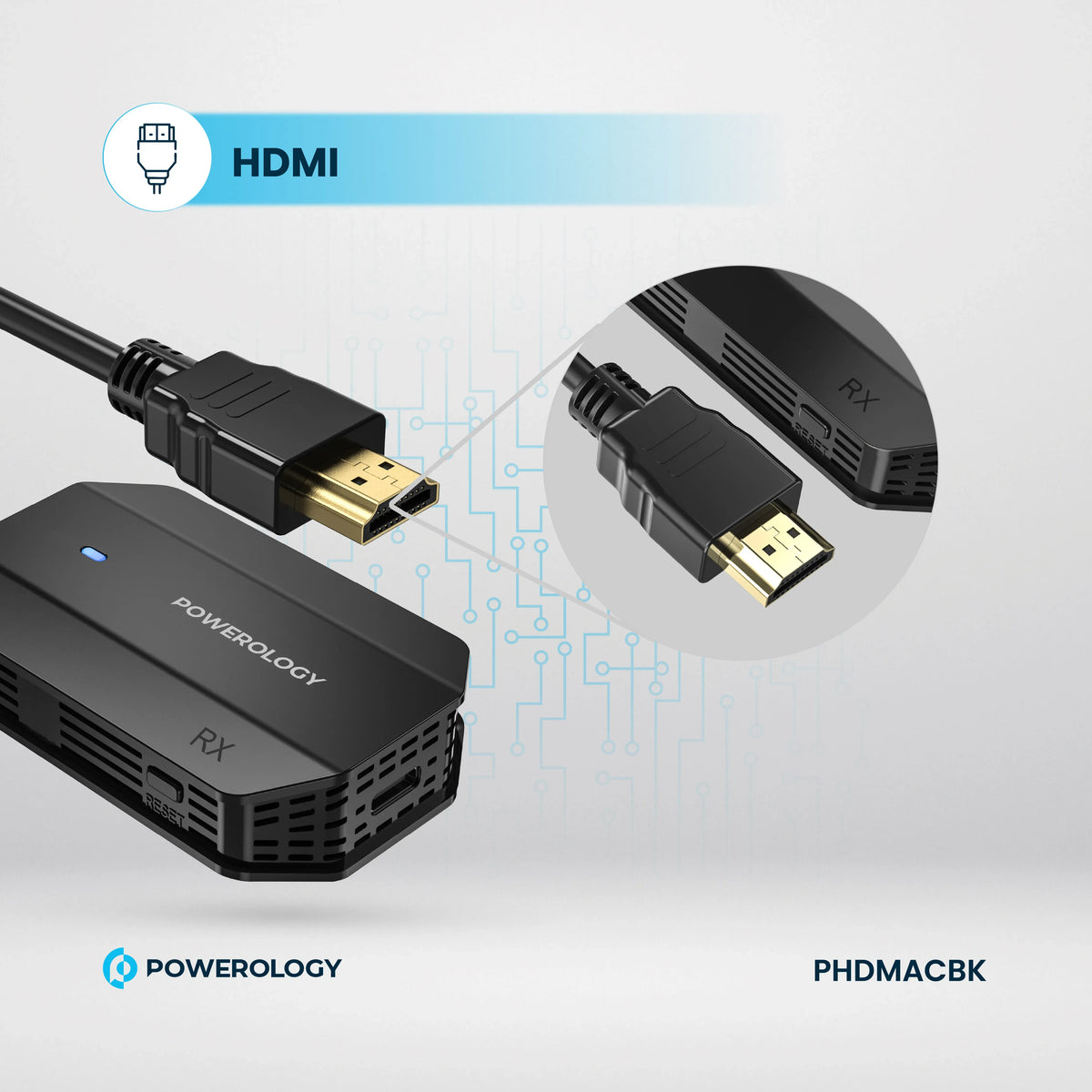Powerology Wireless Hdmi Type C Adapter Audio Video Black – image 10