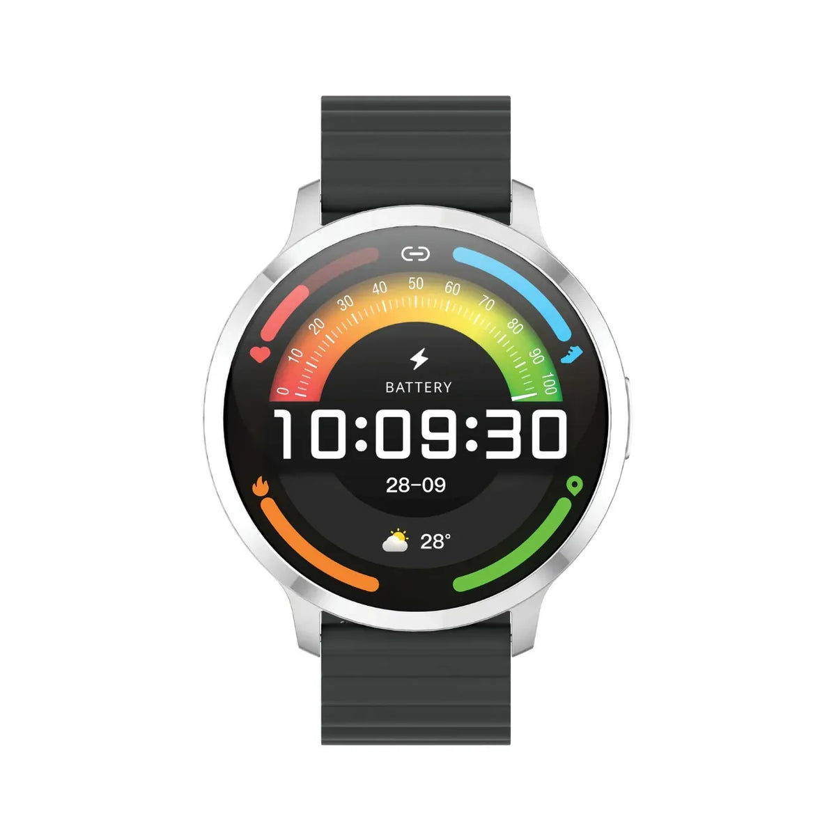 Powerology Aura Smart Watch 1.73" Display - Silver – image 2