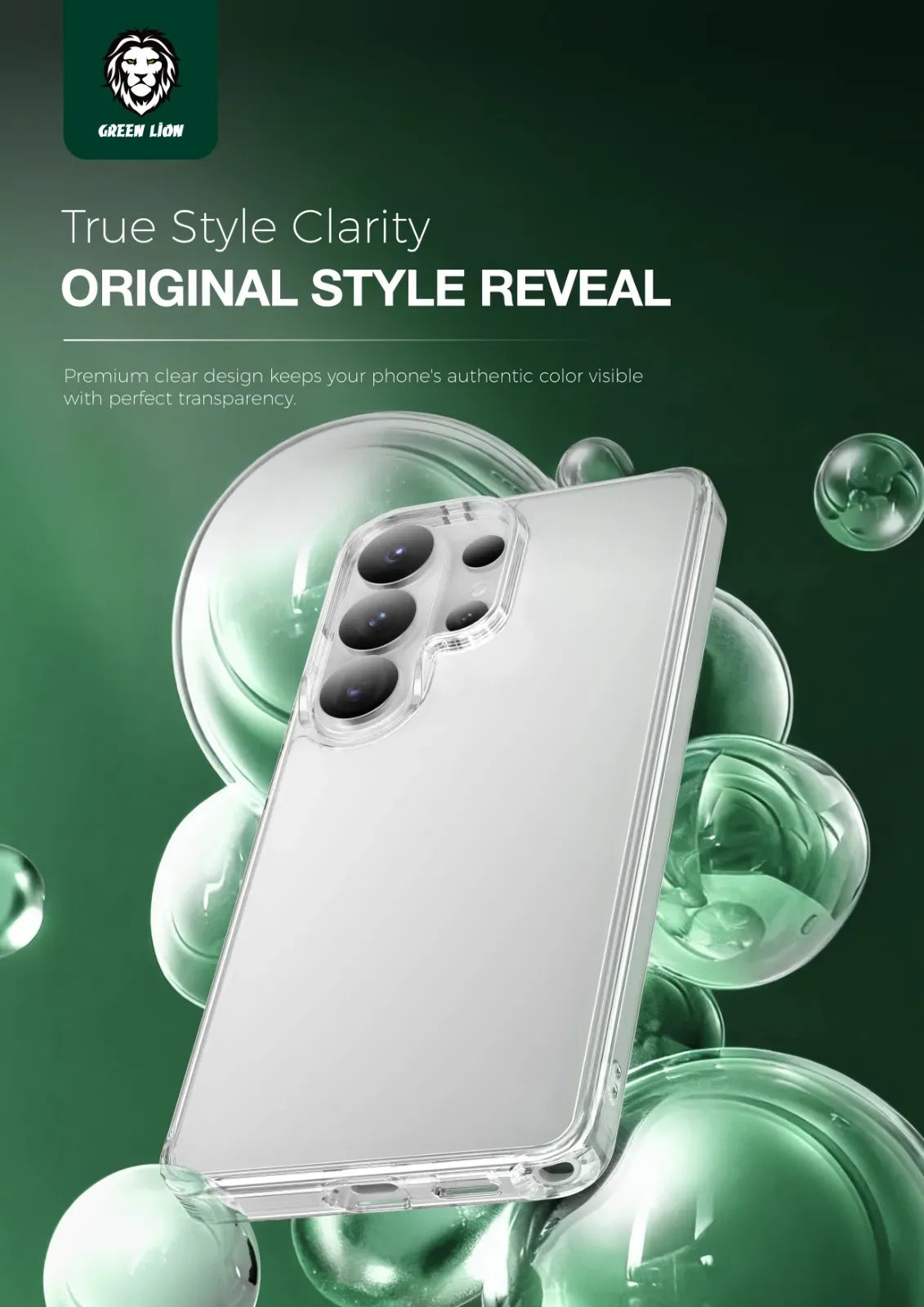 Green Lion Crystal Clear Case – image 5