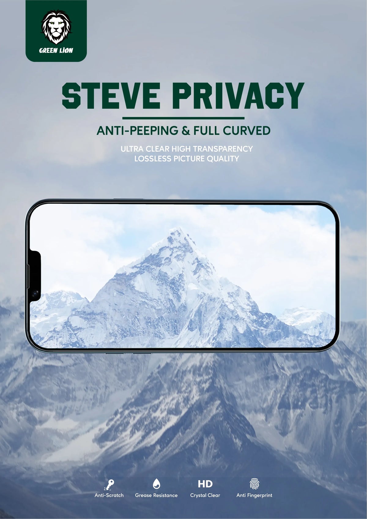 Green Lion 9h Steve Privacy Full Glass Screen Protector for Iphone 12 12 Pro – image 13