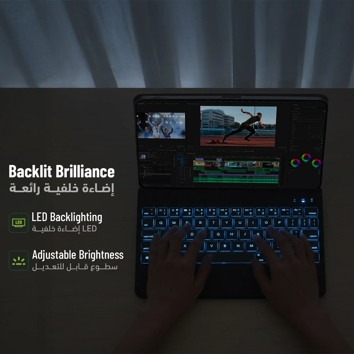 Green Lion Magic Keyboard Case - Black – image 12