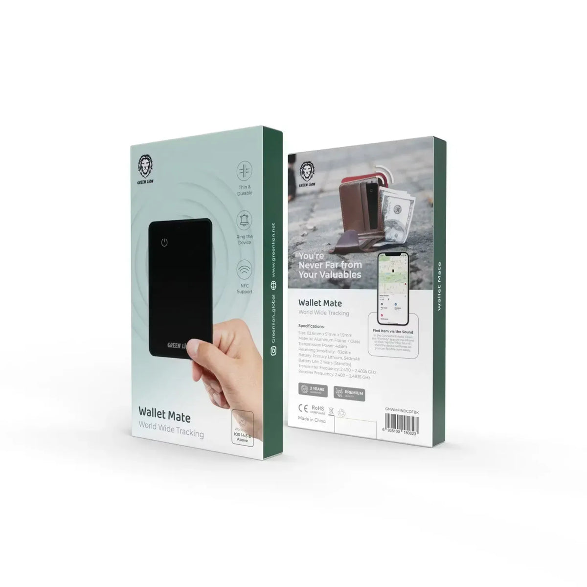 Green Lion Wallet Mate Card Finder Black – image 5