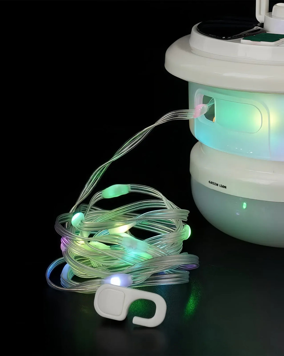 Green Lion Solar LED Lumex Camping Light Built in String Light White – image 3