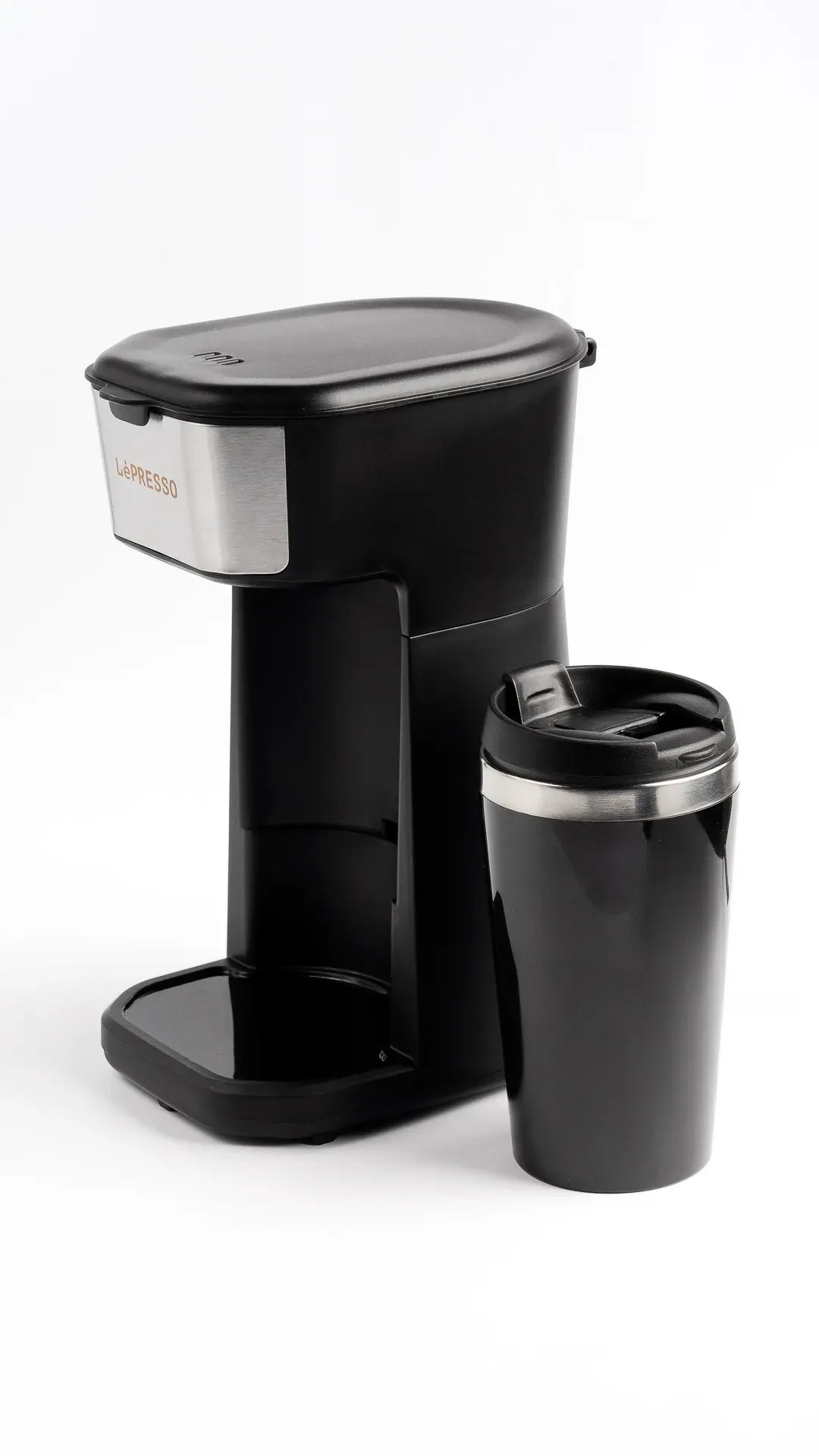 LePresso Coffee Maker with Travelling Mug 450w Black – image 2