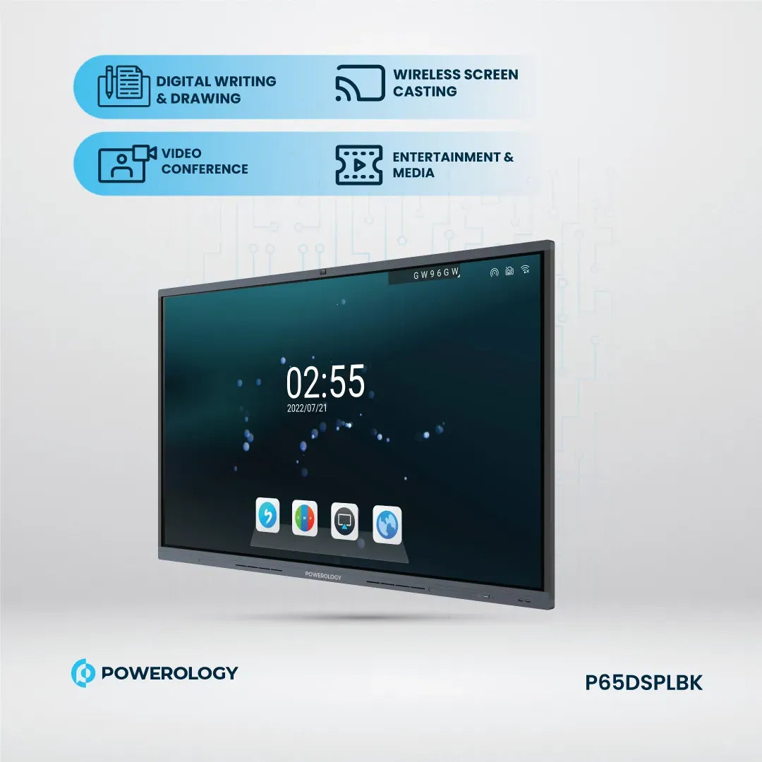 Powerology Dual Windows Android Interactive Smartboard 65 Black – image 21