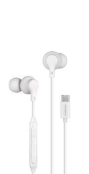Powerology Type-CIn-Ear Stereo Earphones - White