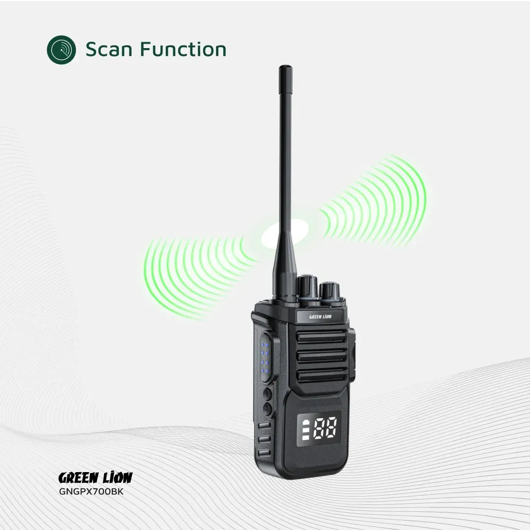 Green Lion Gpx700 Walkie Talkie Black – image 8
