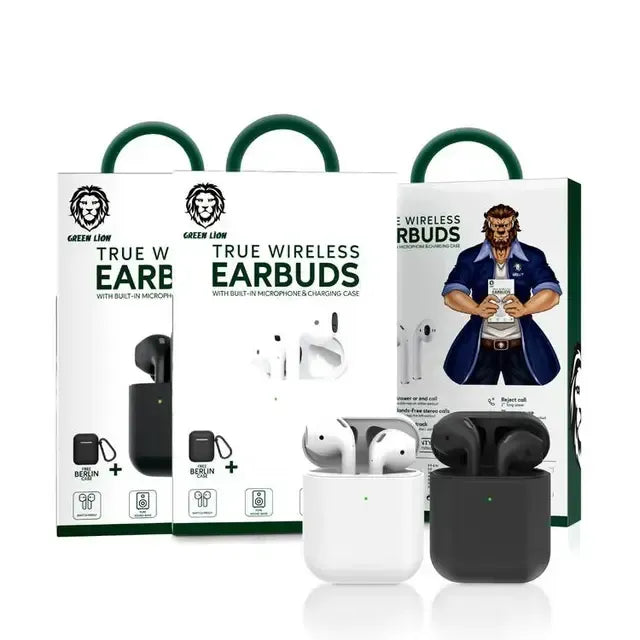 Green Lion True Wireless Earbuds - Black – image 5