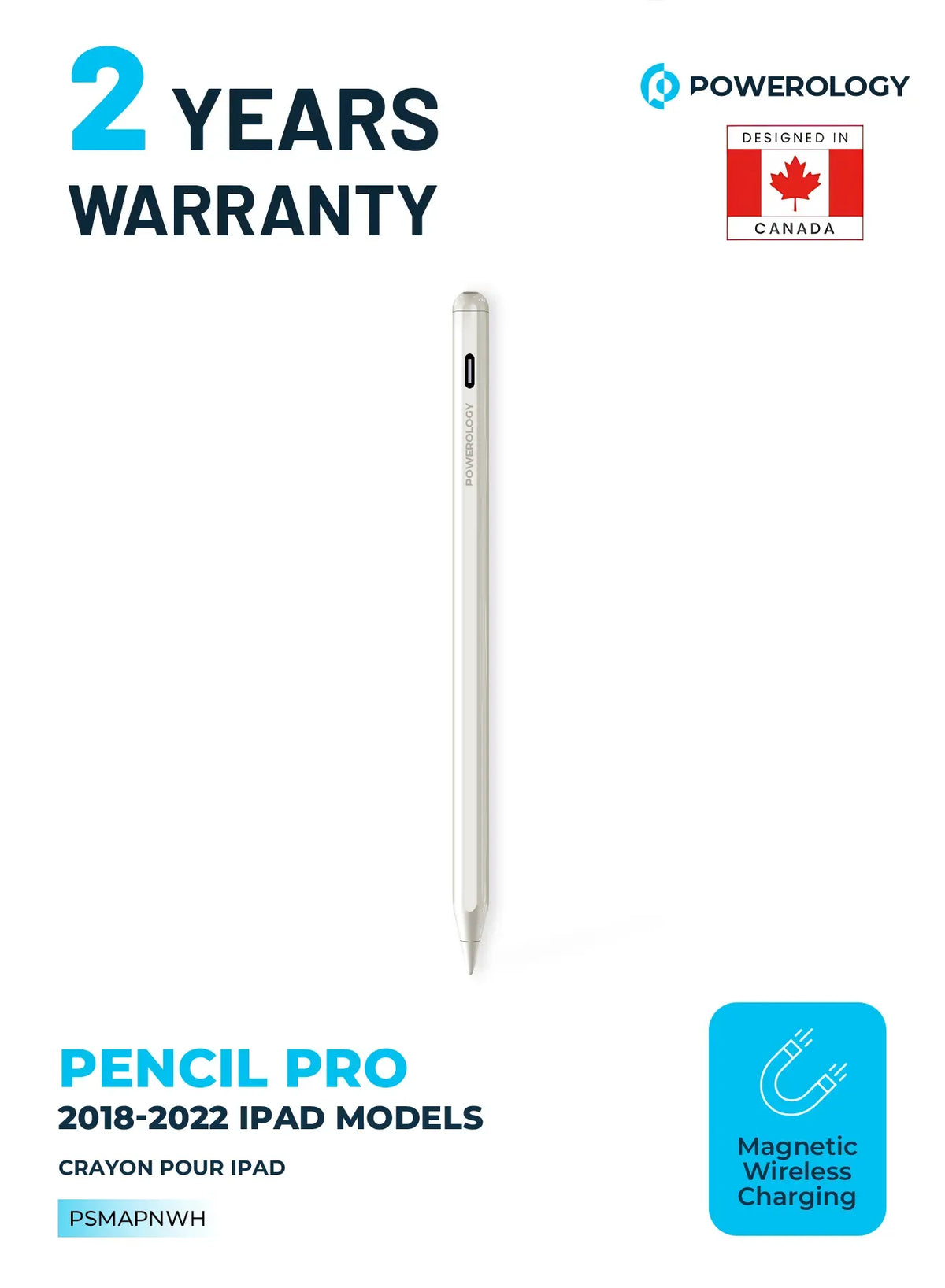 Powerology Pencil Pro(2018-2022 i Pad Models) - White – image 5