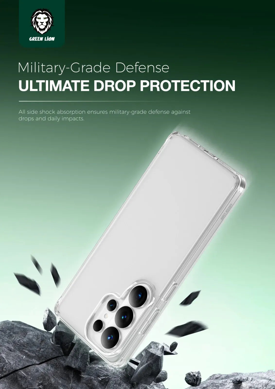 Green Lion Crystal Clear Case – image 4