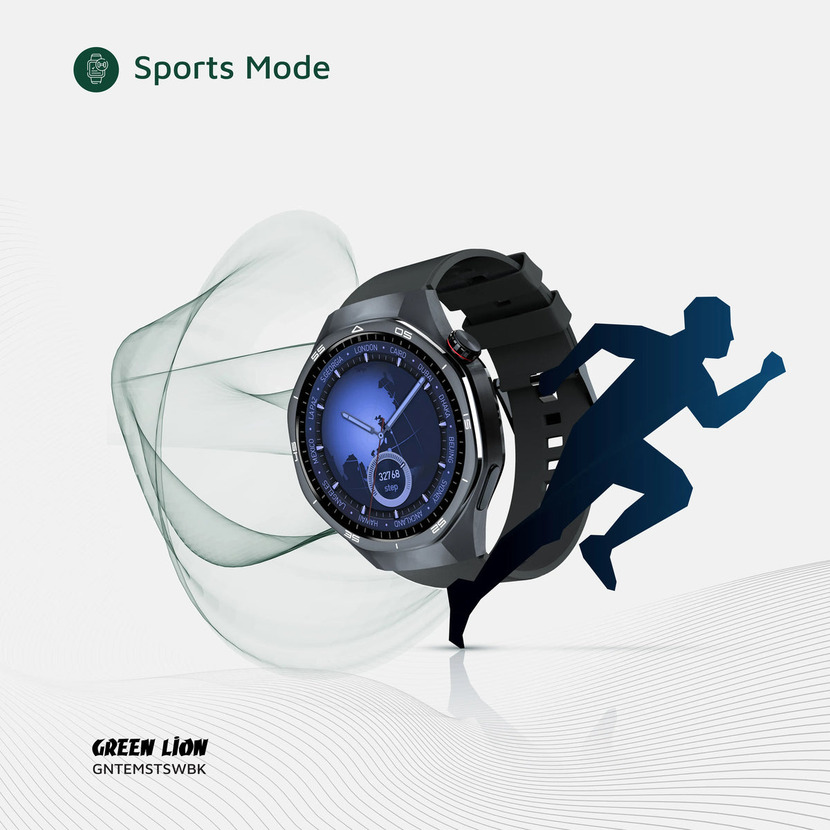 Green Lion Tech Master Smart Watch - Black – image 17