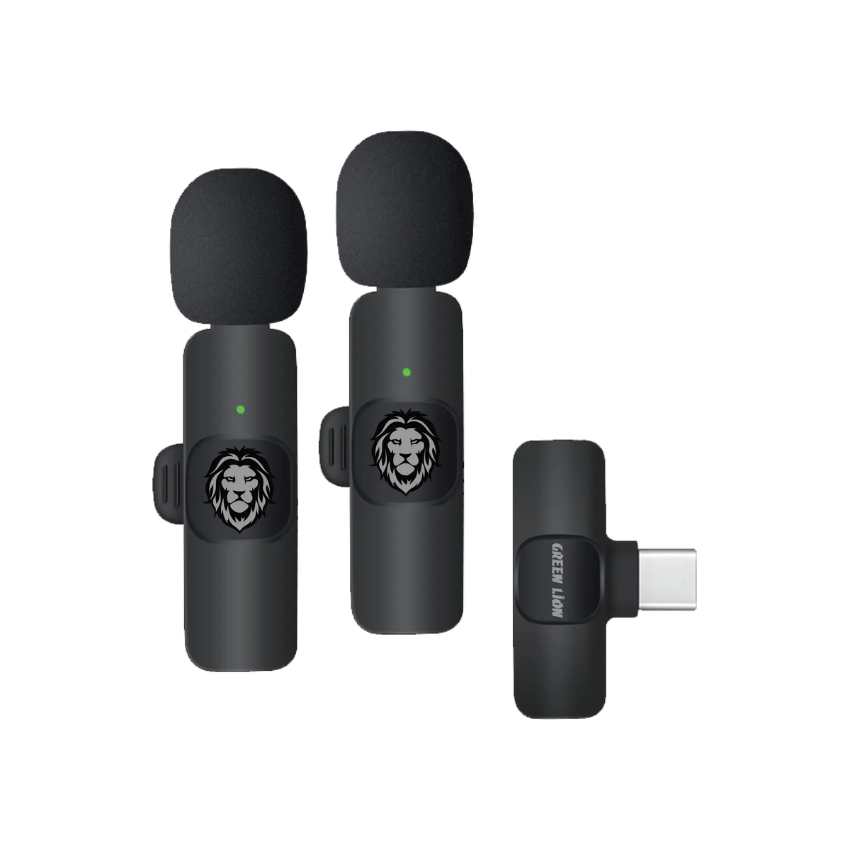 Green Lion 3 in 1 Wireless Microphone Black – image 11