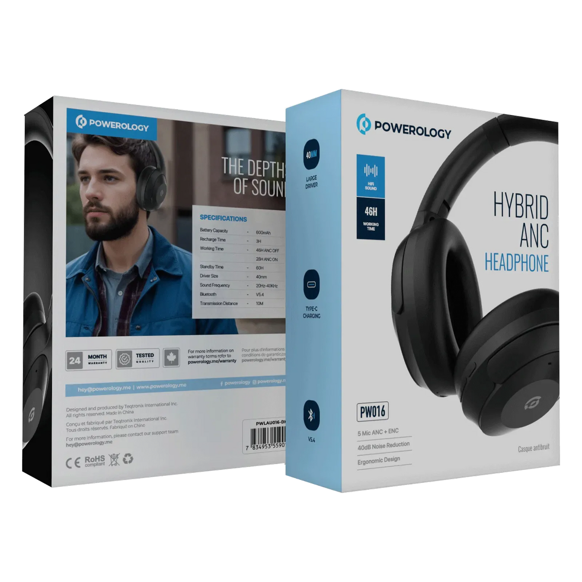 Hybrid ANC Head Phone - Black – image 4