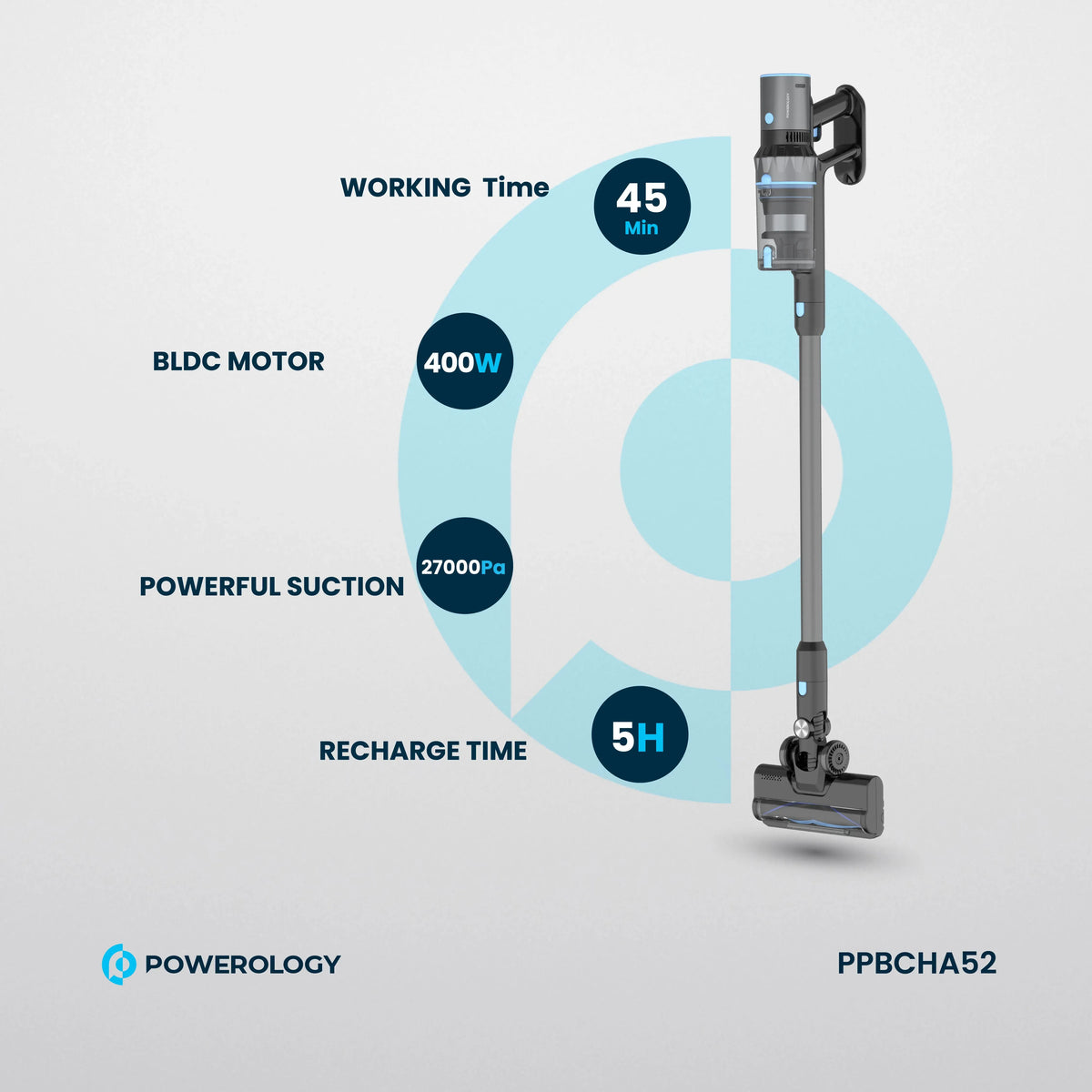 Powerology Cordless Stick Vacuum Black – image 9