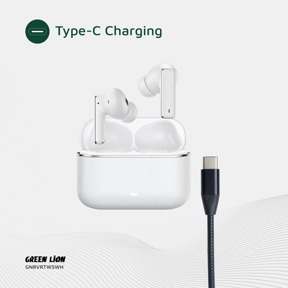 Green Lion River True Wireless Earbuds - White – image 2