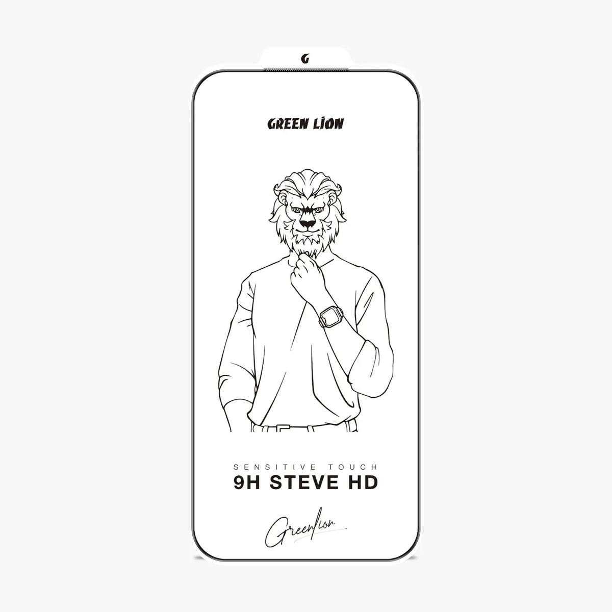Green Lion 9 HSteve HD Screen Protector - Black Edge/Clear – image 3