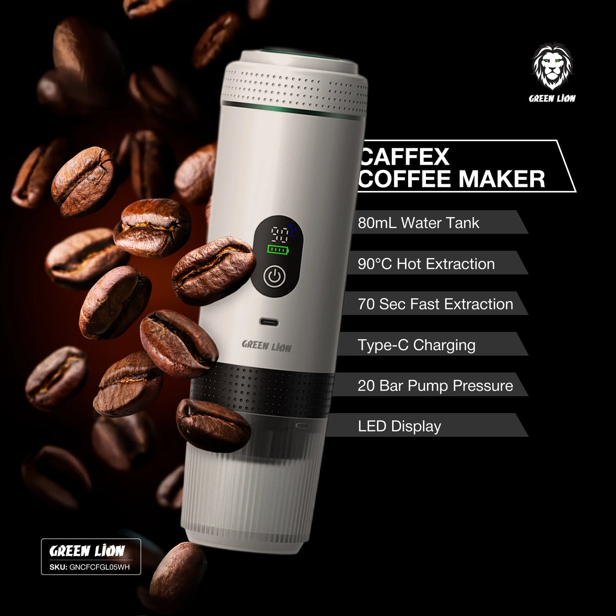 Green Lion CAFFEXCoffee Maker 72 W - White – image 7