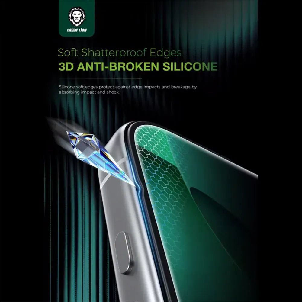 Green Lion 3 DSilicone Plus Screen Protector - Black Edge/Privacy – image 10