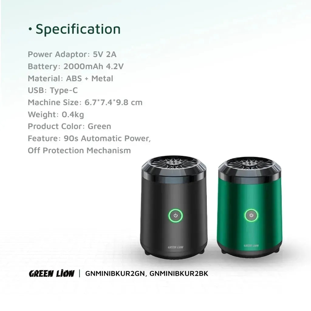 Green Lion Mini Bakhour 2 High Quality Incense Burner - Black – image 14