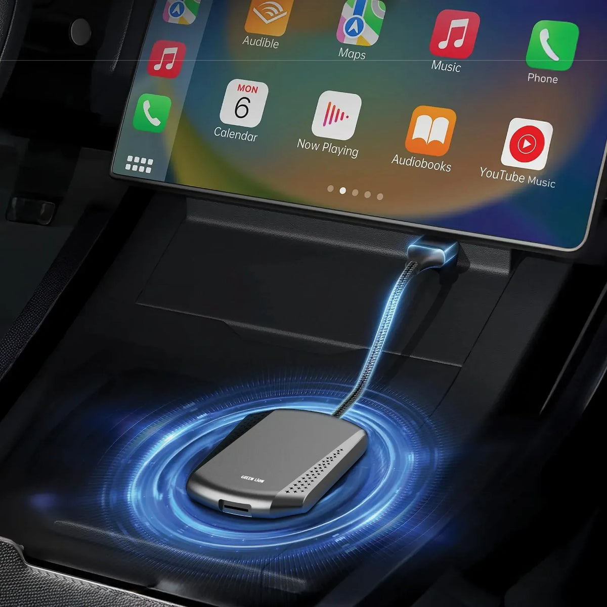 Green Lion 2 in 1 Carplay Adapter 2gb Ram Black – image 3