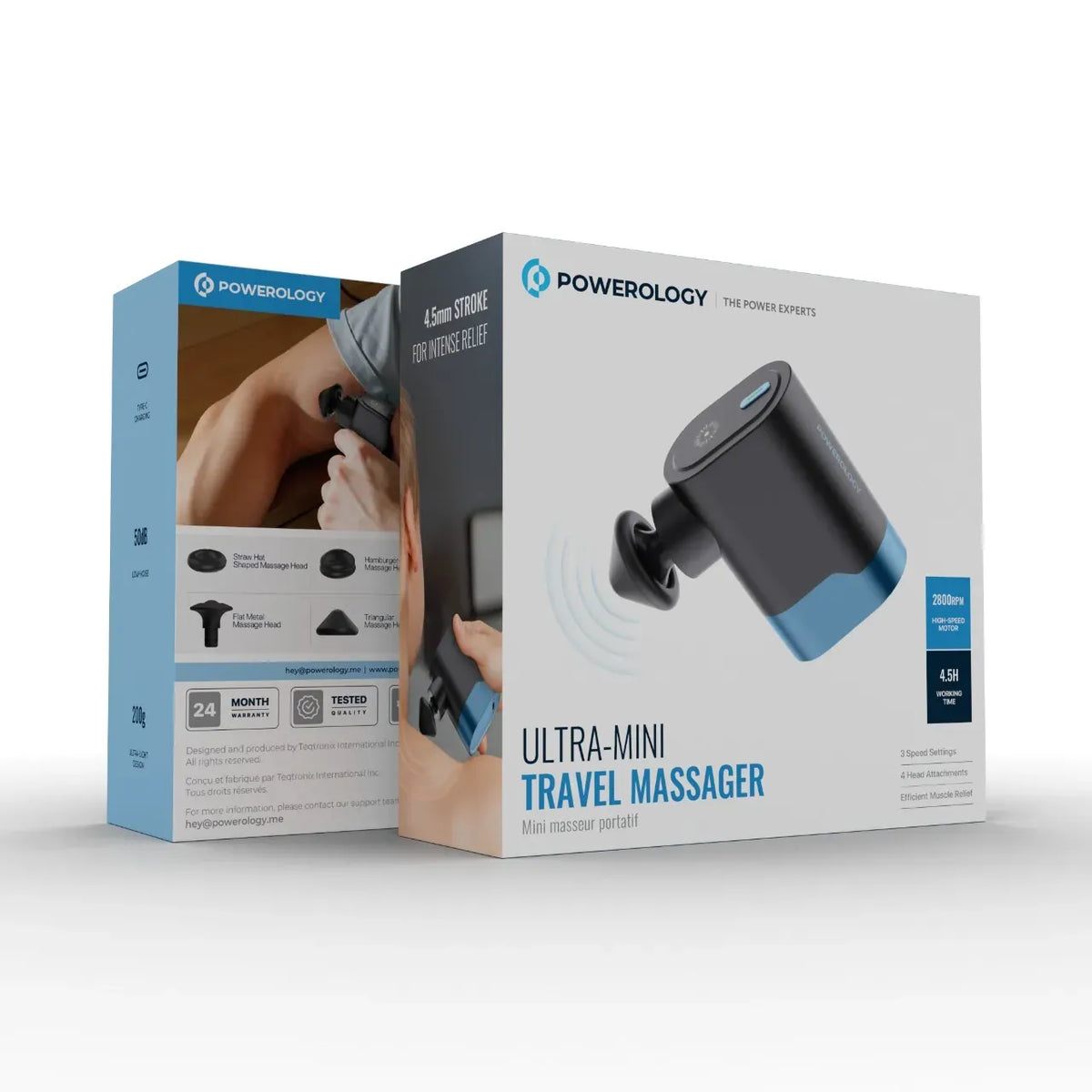 Powerology Ultra Mini Travel Massager Black – image 5