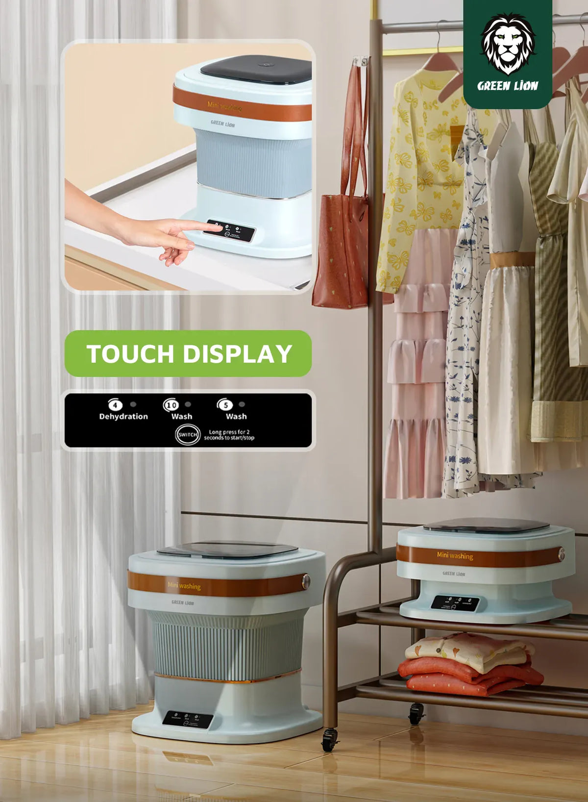 Green Lion Portable 6l Washing Machine Blue – image 8