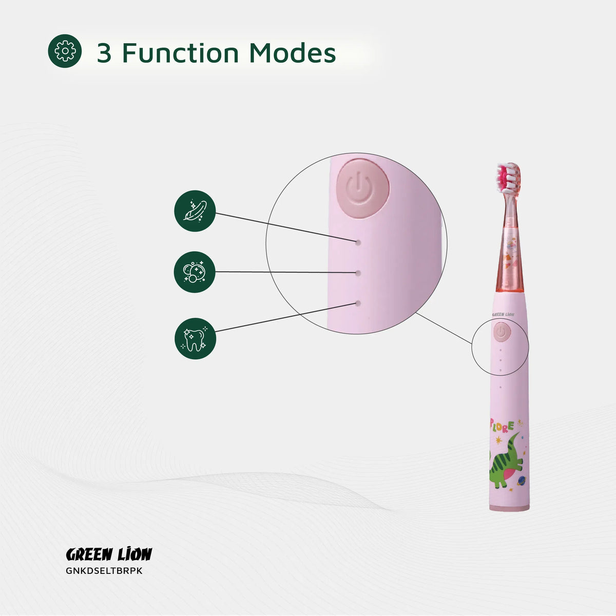 Green Lion Kids Electric Toothbrush - Pink – image 11