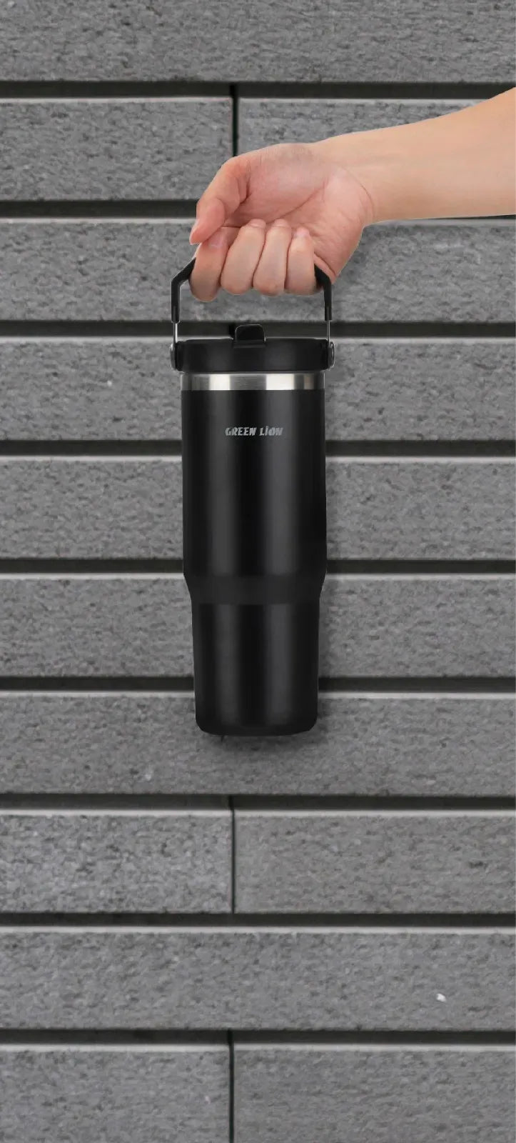 Green Lion Vacuum Tumbler 900 ml - Black – image 2
