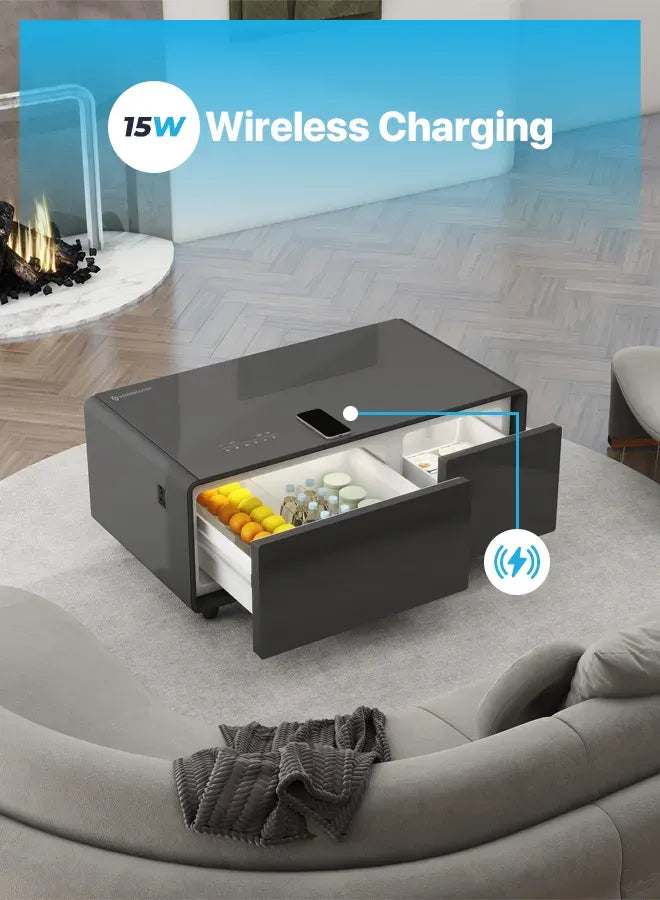 Powerology Fridge Coffee Table Hifi Speaker 93l Black – image 36