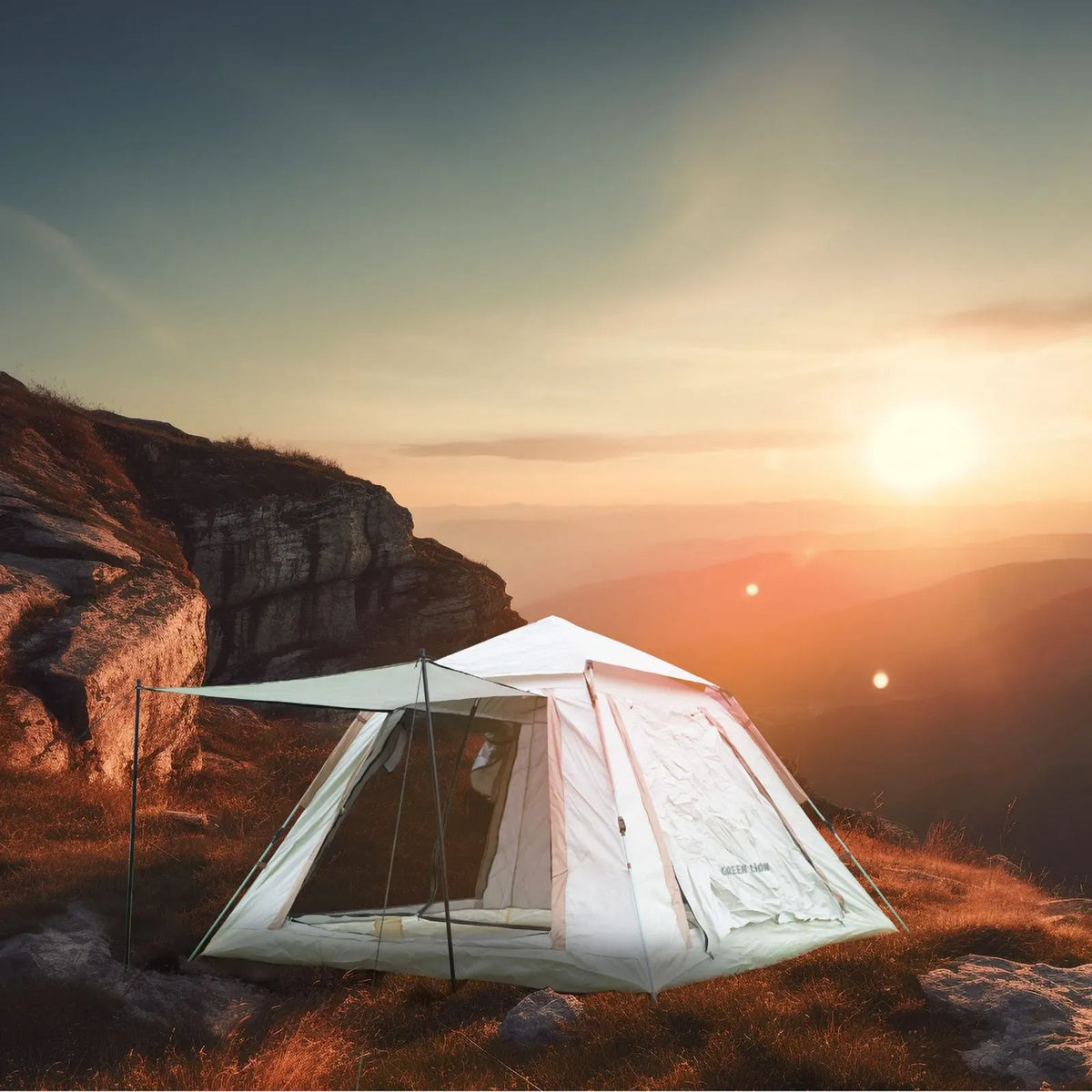 Green Lion Gt 6 Camping Tent Biege – image 4