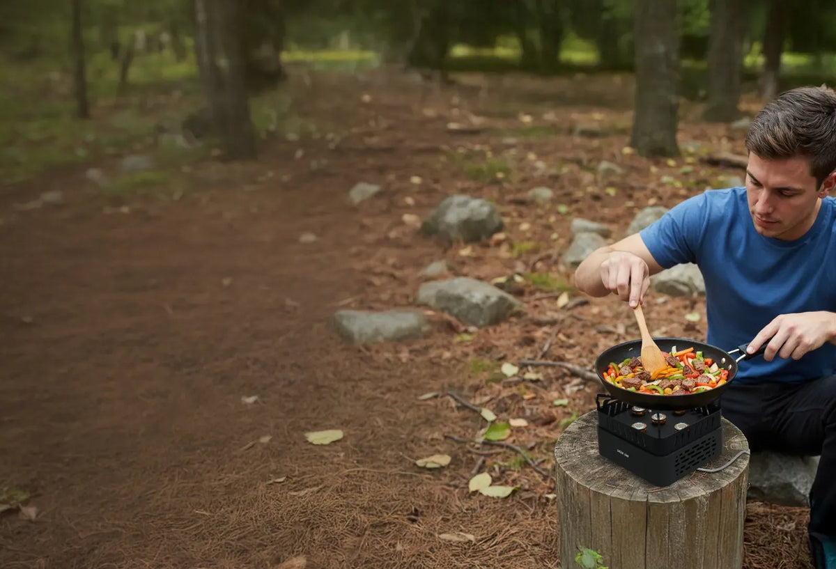 Green Lion Campfire Camping Stove Black – image 11