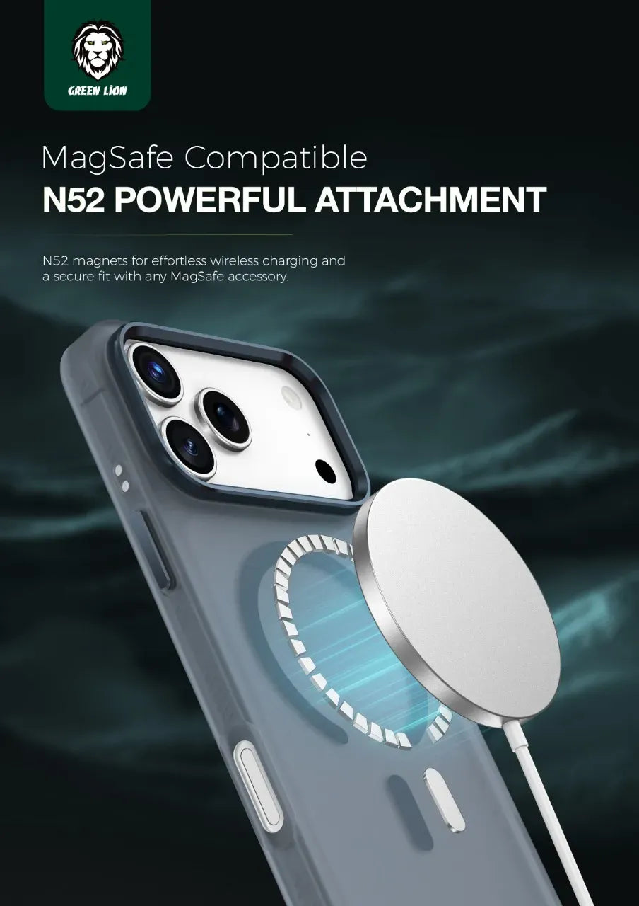 Green Lion Matte Mag Safe X Case - BlueTitanium – image 2