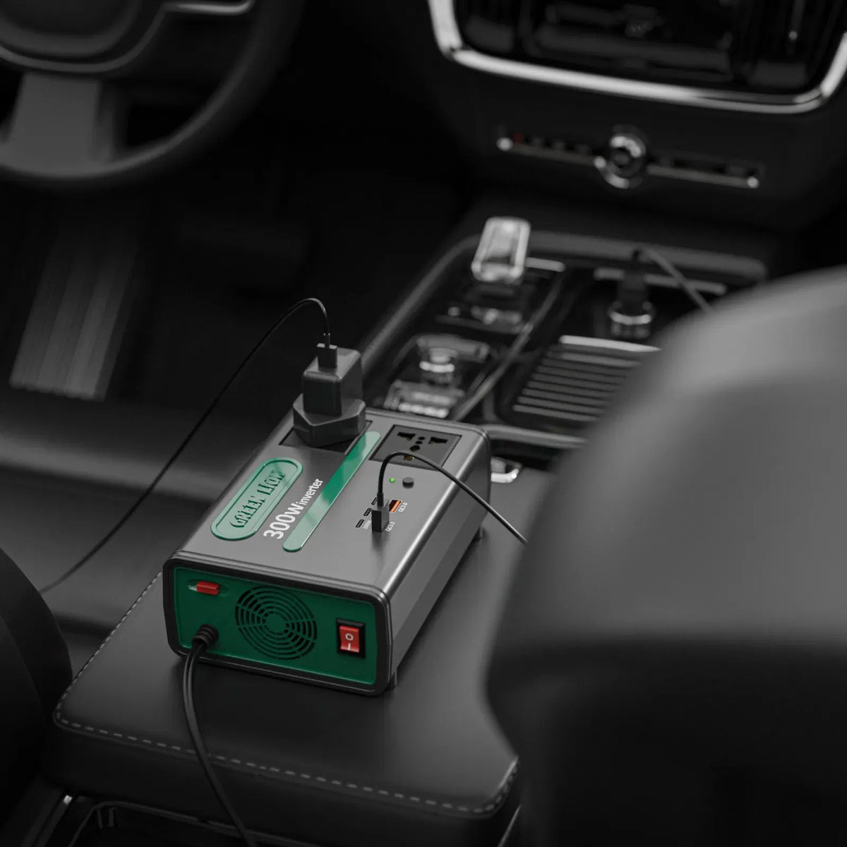 Green Lion GC-300 Car Inverter - Black – image 2