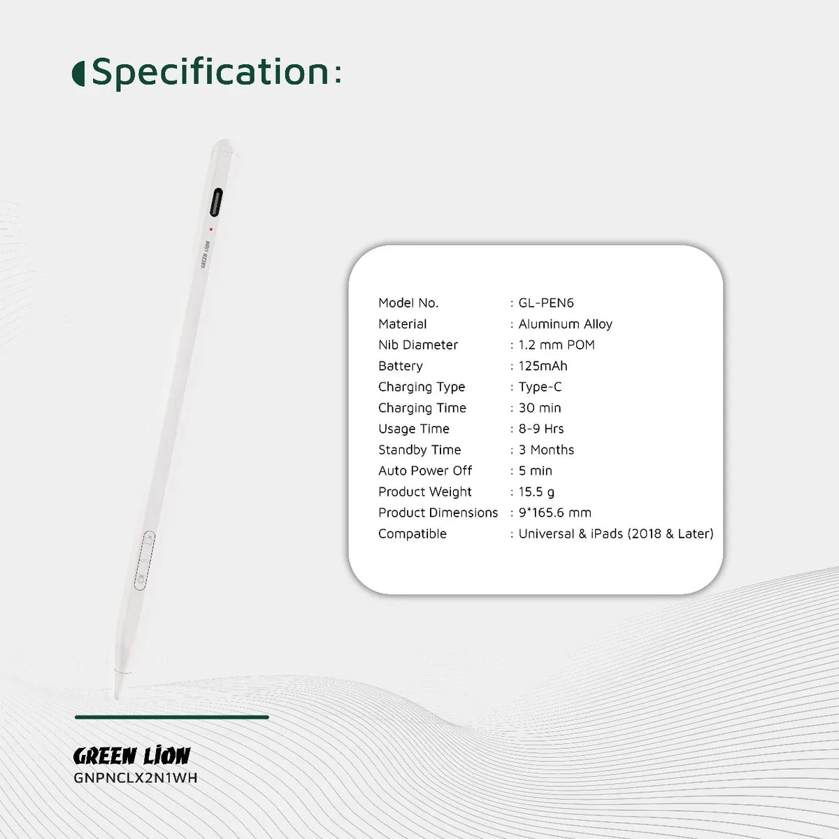 Green Lion Pencil X Universal Pen White – image 5