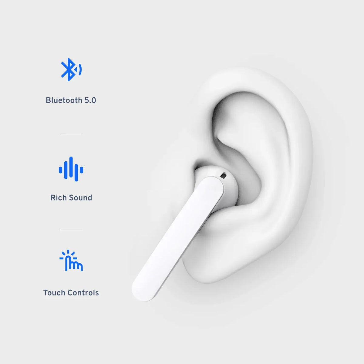 Powerology True Wireless Stereo Buds - White