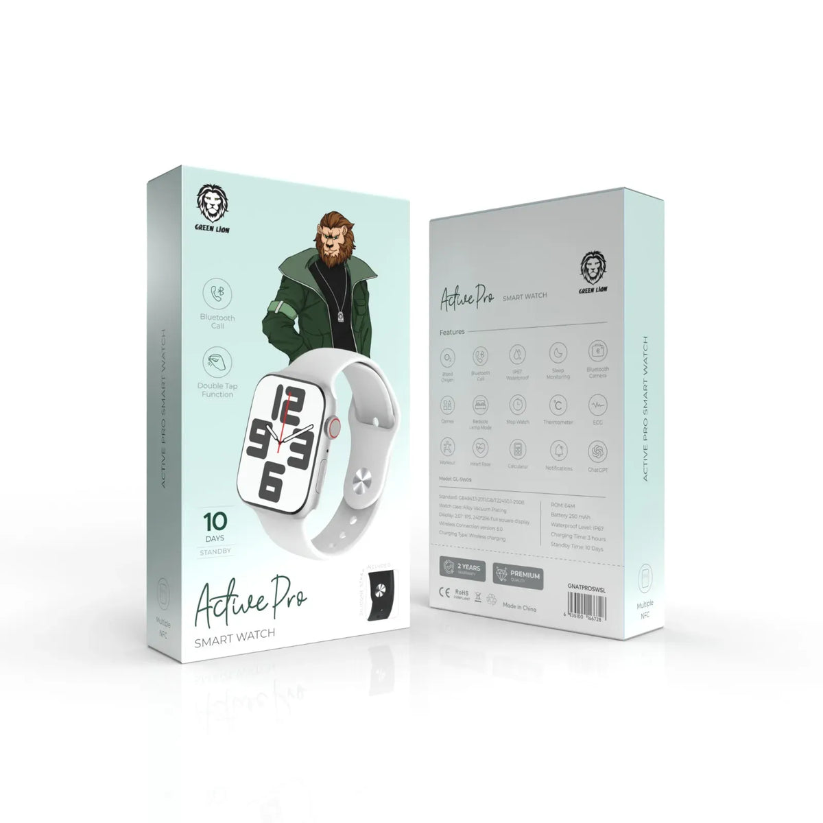 Green Lion Active Pro Smart Watch - Silver – image 2