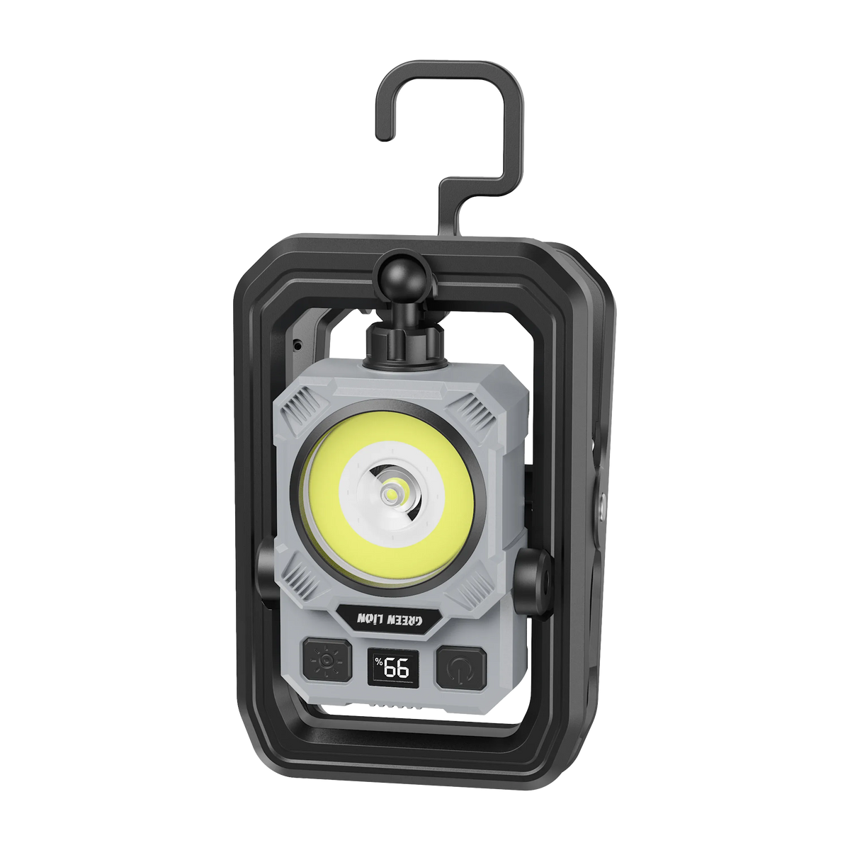 Green Lion Mini Clip LED Rechargeable Dual Color Light Black – image 9