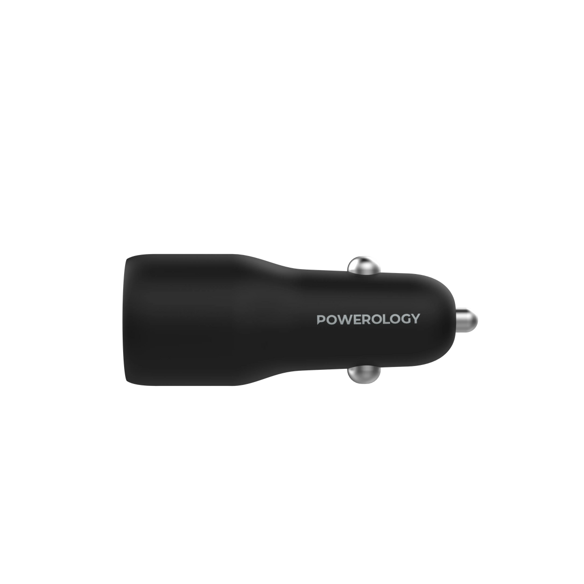 Powerology 35w PD Qc3 0 LED Dual Ports Car Charger Black – image 3