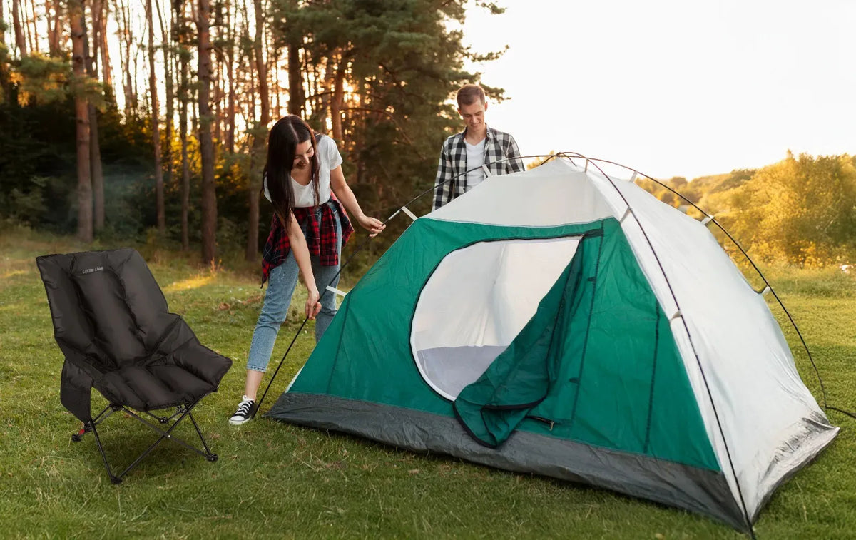 Green Lion Travix Camping Chair Black – image 2