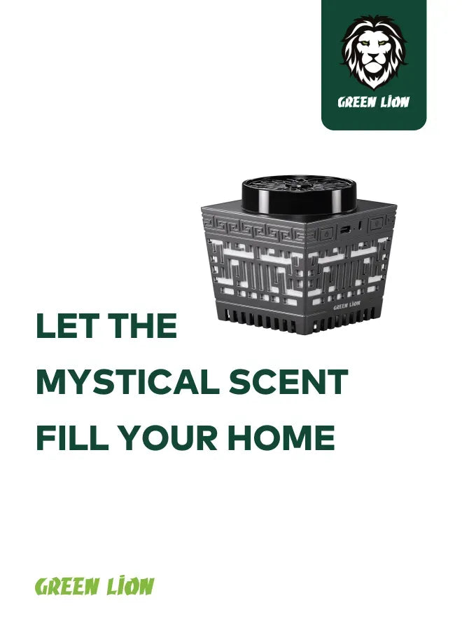 Green Lion Moon Bakhour Quran Speaker Black – image 16