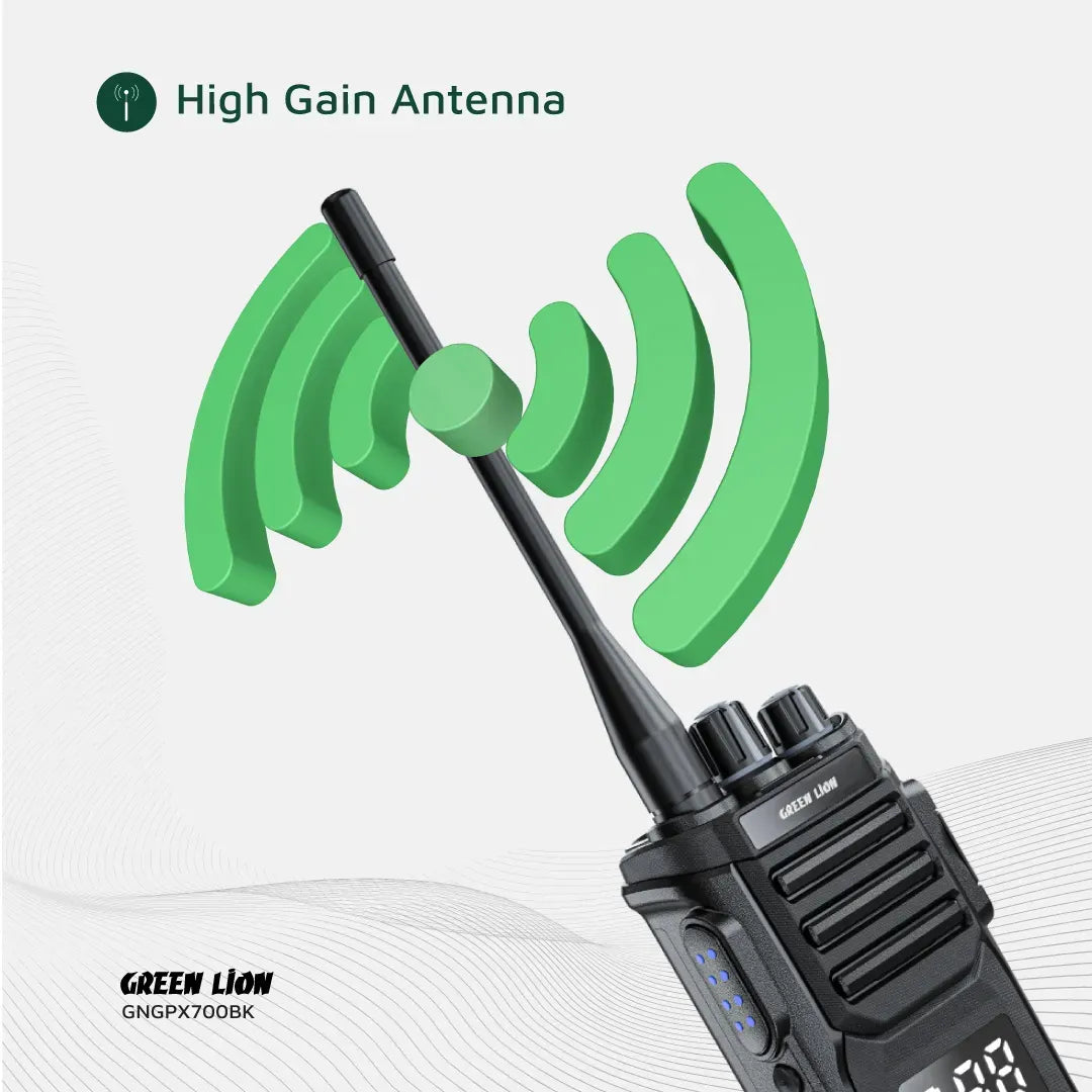Green Lion Gpx700 Walkie Talkie Black – image 12