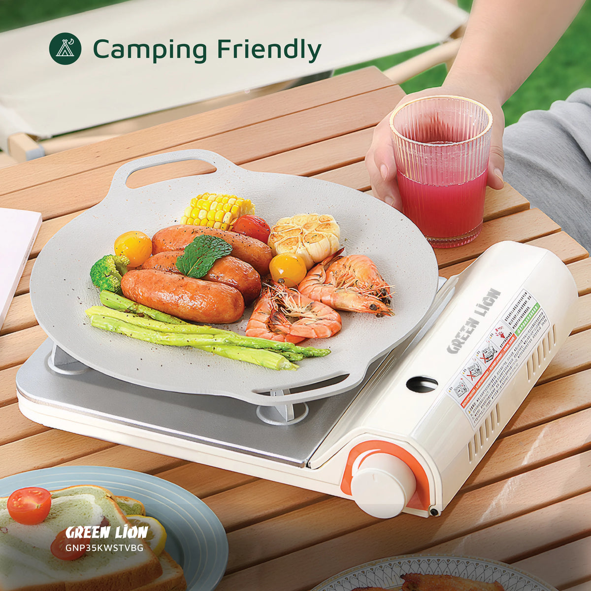 Green Lion Portable Outdoor Stove 3 5kw Beige – image 7