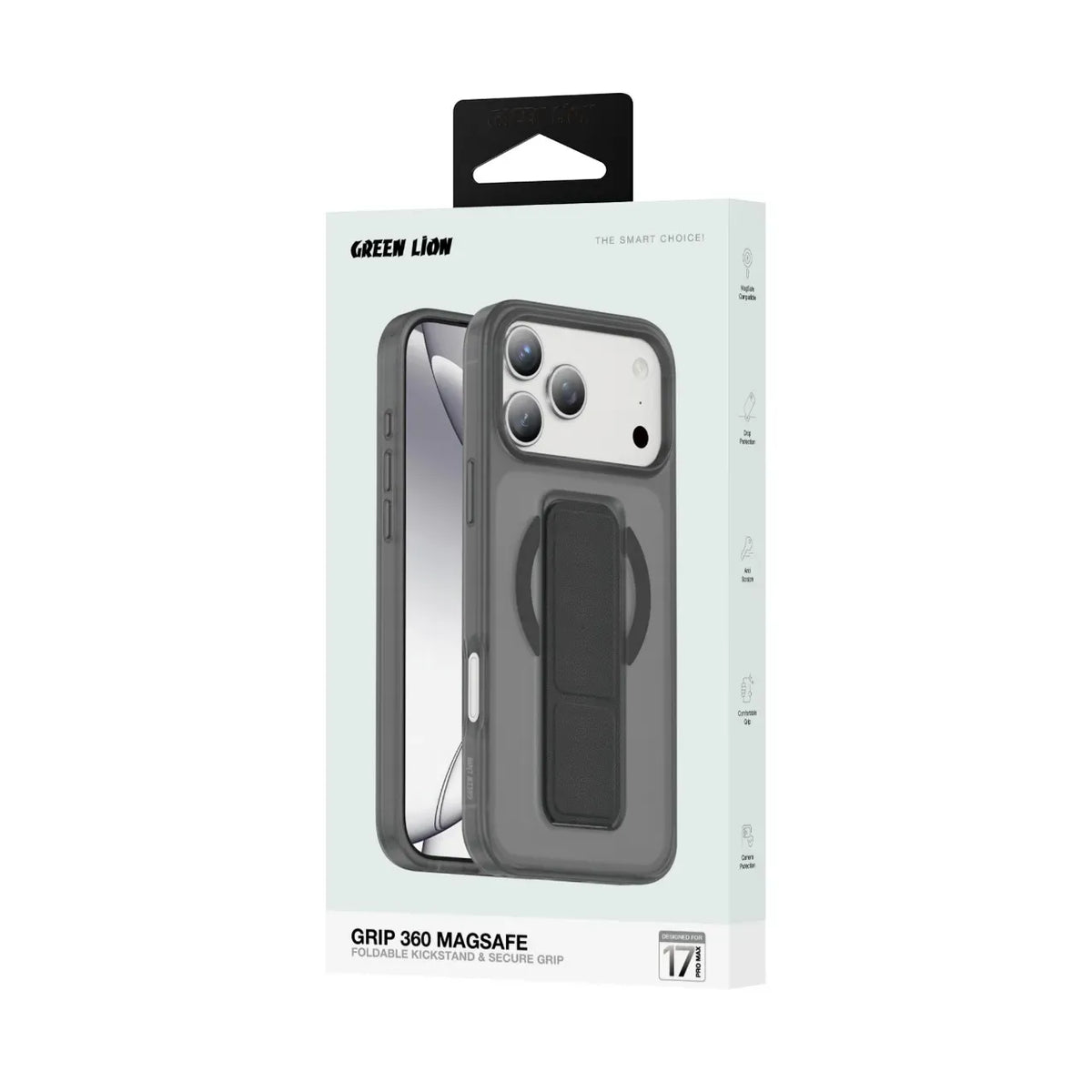 Green Lion GRIP 360 Mag Safe Case - BlackTitanium