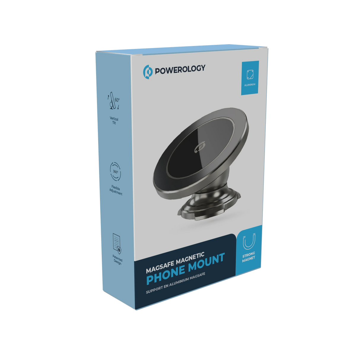 Powerology MagSafe Magnetic Phone Mount Titanium – image 11