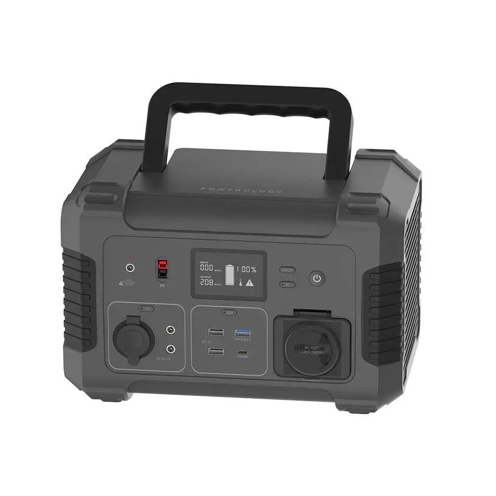 Powerology 140400 m Ah Power Generator 500 W Pure Sine-Wave Output - Black – image 4