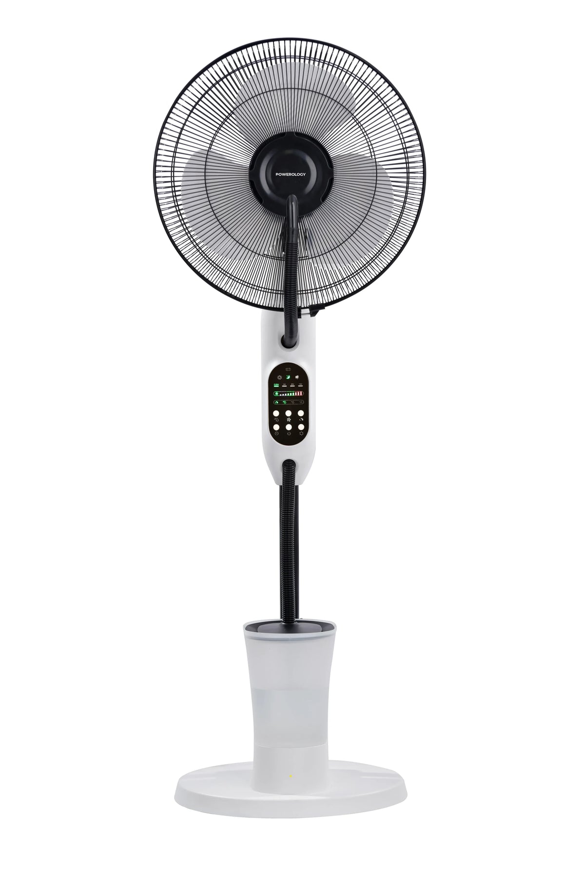 Powerology Tilt Oscillating Fan Mist Spray Humidifier Black – image 3